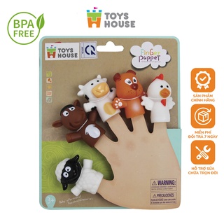 Rối ngón tay chơi ú òa với bé - Toyshouse - đồ chơi phát triển trí tượng tượng và giác quan cho bé
