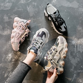 Giày Thể Thao Nữ Sneaker Nữ Giày Độn Đế Phản Quang Đổi Màu Siêu Xinh