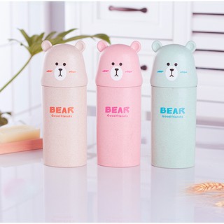 Hộp Đựng Bàn Chải Và Kem Đánh Răng Hình Gấu (shop athayroi) (GIAO MÀU NGẪU NHIÊN)