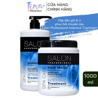 Cặp Dầu Gội Ủ Phục Hồi Chuyên Sâu Salon Professional Intensive Treatment 1000ml - BioTopcare Official - TN092