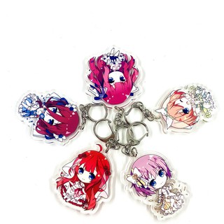 [SALE GIÁ XƯỞNG] Móc khóa Gotoubun no Hanayome Nhà có 5 nàng dâu (6cm) hàng loại 1 móc khóa manga anime