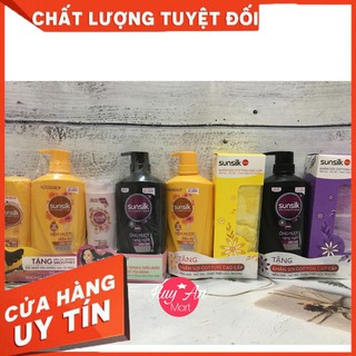 ️ MUA 1 TẶNG 1️ Dầu gội đầu Sunsilk  650gr TẶNG DẦU XẢ 140GR ÓNG MƯỢT RẠNG NGỜI/ TẶNG DẦU GỘI MỀM MƯỢT 140GR