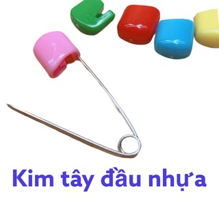 kim tây đầu bọc nhựa nhiều màu 1 cây
