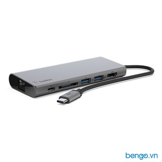 Hub 6 trong 1 Belkin USB-C™ Multimedia Hub hỗ trợ 4K