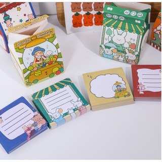 Giấy note giấy ghi chú Hộp giấy note ghi chú 230 tờ họa tiết