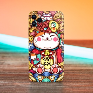 Miếng Dán Skin Điện Thoại In Hình Mèo Thần Tài Cho Iphone 7/ 8/ X/ XS/ 11/ 11 Pro Max/ 12/ 12 Pro Max/ 13/ 13 pro max