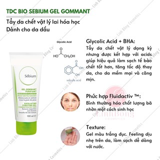 TẨY DA CHẾT BIO GEL GOMMANT CHO DA DẦU 100ML