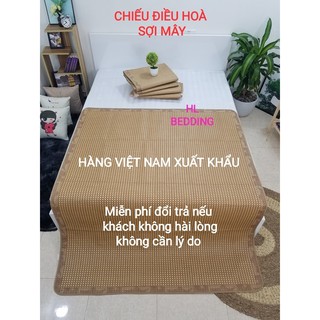 Chiếu điều hòa sợi mây Hàng VNXK 2 lớp mát mềm mịn thoáng khí - chiếu trải giường đủ kích thước 1m2, 1m5, 1m6, 1m8, 2m2