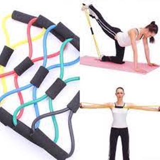 sỉ buôn 100  Dây kháng lực bằng cao su đàn hồi hỗ trợ tập thể dục tại nhà số 8 ,,10k