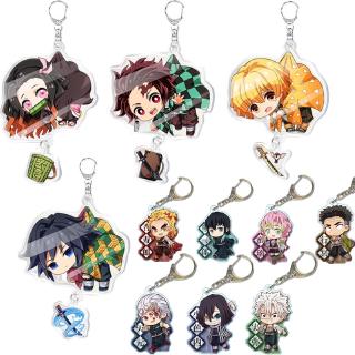 Móc Khóa Trong Acrylic Nhân Vật Demon Slayer: Kimetsu No Yaiba Thanh Gươm Diệt Qủy Anime Chibi Xinh Xắn