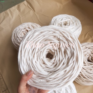 [Mã LIFEXANH03 giảm 10% đơn 500K] Dây thừng se macrame màu kem và ngà. Dạng CUỘN.