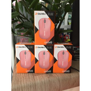 Chuột không dây DAREU LM106G Pink | Hàng chính hãng bảo hành 24 tháng