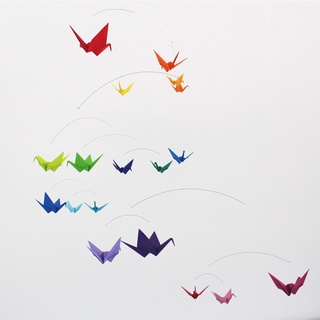 SET VÒNG TREO 18 HẠC GIẤY ORIGAMI THỦ CÔNG DI ĐỘNG NHIỀU MÀU