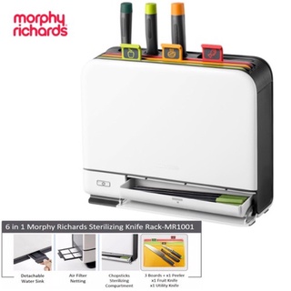 Bộ dao thớt khử kháng khuẩn tia UV Morphy richadrs kèm khay sấy đũa