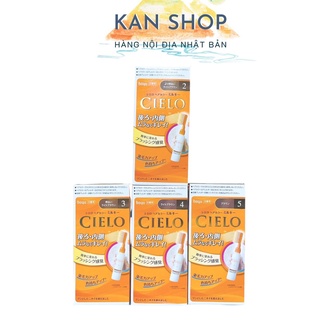 Nhuộm tóc bạc thảo dược Cielo nội địa Nhật dạng kem sữa, Kem nhuộm tóc phủ bạc Cielo Nhật Bản, Kan shop hàng Nhật