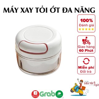 Máy xay cầm tay mini xay gia vị tỏi ớt xay đa năng có dây kéo rất tiện lợi