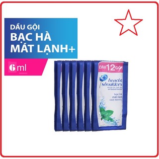 Dầu Gội HEAD &amp; SHOULDERS Bạc Hà Dây 6ml x 12 Gói