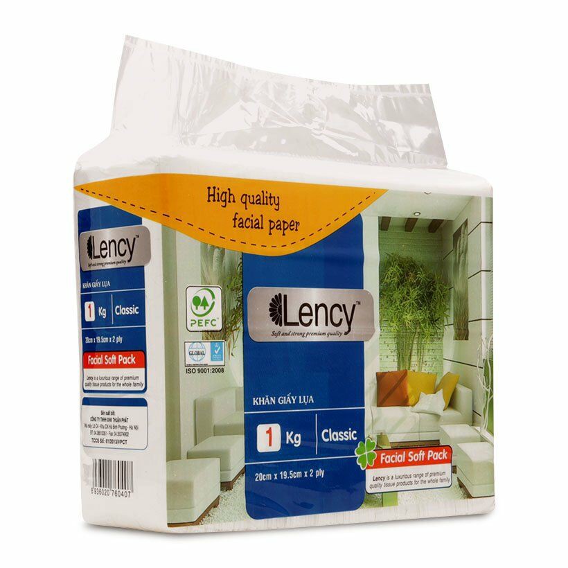 Khăn giấy lụa Lency 1kg (2 lớp)