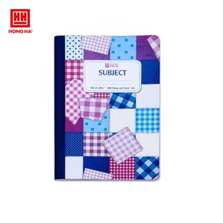 Sổ caro bìa bồi Hồng Hà 300 trang Subject (4551)