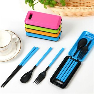Bộ Đồ Ăn Đũa, Muỗng, Nĩa chất liệu ABS an toàn vệ sinh, Có Thể Gấp Gọn Và Dễ Dàng Mang Đi