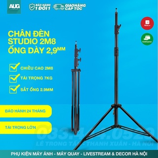 Chân Đèn Studio 2m8 Ống dày 29mm, Chân Đèn Flash Cho Chụp Ảnh, Quay Phim, Chân Đèn Livestream