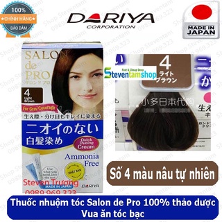 Thuốc nhuộm tóc Salon de Pro số 4 (Màu nâu tự nhiên)