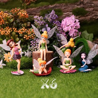 Sáu Nàng Tiên Tinker Bell trang trí bàn làm việc, trang trí góc học tập, trưng bày, đồ chơi
