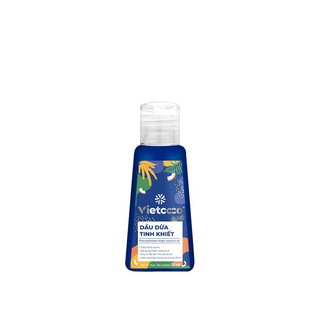 Dầu dừa tinh khiết mỹ phẩm VIETCOCO - chai mini 50ml tiện lợi (dưỡng mi, dưỡng tóc, dưỡng môi)