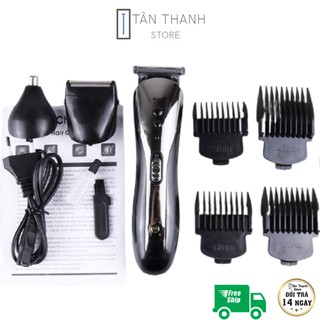 Tăng đơ _ Tông đơ cắt tóc kiêm cạo râu, tỉa lông mũi 3 trong 1 chính hãng Kemei 1407