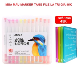 Bút màu Marker 36 màu Baoke D289-36