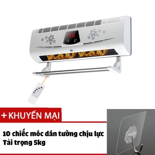 Máy sưởi nhà tắm phòng ngủ Dilipu BPT-4502 làm ấm tự nhiên điều khiển gián tiếp bảo hành 1 năm - Tặng 10 móc dán