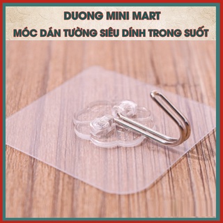 Móc Dán Tường Trong Suốt Chịu Lực Treo Đồ Dùng Quần Áo