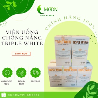 [CHÍNH HÃNG] TRIPLE WHITE VIÊN UỐNG TRẮNG DA, CHỐNG NẮNG VÀ GIẢM THÂM NÁM CỦA MỸ (HỘP 50 VIÊN)