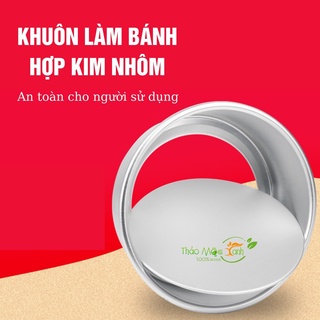 Khuôn Làm Bánh Hình Tròn Bằng Hợp Kim Nhôm Kích Thước 4/8inch Tiện Dụng
