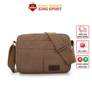 Túi Đeo Chéo, Túi Đeo Vai Nam Chất Liệu Vải Kaki Siêu Bền 18*25cm