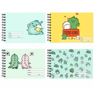 Vở vẽ khủng long lò xo A5 VV5I21 20 tờ thần tượng kpop hoạt hình cute dễ thương
