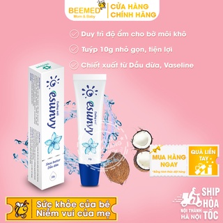 Kem nẻ dưỡng ẩm môi Esunvy từ thảo dược - son dưỡng giảm khô môi từ vaseline, sáp ong, dầu dừa và vitamin E