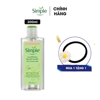 Nước hoa hồng simple se khít lỗ chân lông trắng da tonner cho da dầu , A cosmetics 200ml