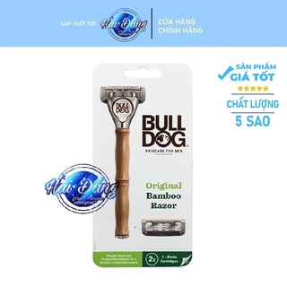 Dao cạo râu Bulldog Skin Care với tay cầm bằng tre tự nhiên - Original Bamboo Razor