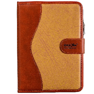 [[Ưu đãi theo dõi ]] Sổ da nâu A6 có nút kèm bút notebook kích thước 10x18cm
