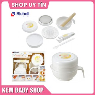 [Chính Hãng] Bộ chế biến ăn dặm kiểu Nhật cho bé RICHELL - dụng cụ chế biến ăn dặm