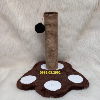 Cào móng cho mèo quấn thừng hình bàn chân kích thước 30x20x30cm