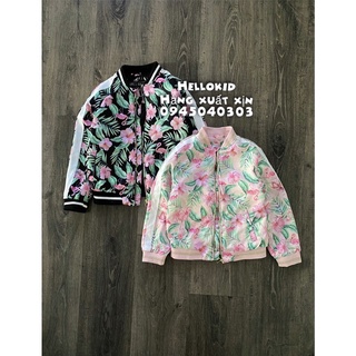 [Mã SKAMSALE8 giảm 10% đơn từ 200K] Bomber lụa satin bé gái