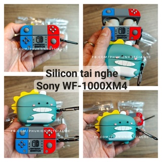 (Sẵn) Ốp silicon TPU 2 mảnh bảo vệ dock sạc tai nghe Sony WF-1000XM4