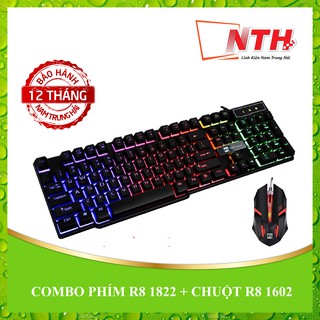 COMBO PHÍM CHUỘT CHUYÊN GAME R8 1822 + CHUỘT R8 1602