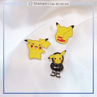 Pin cài áo Pika Pika Poke vẩy tay dễ thương - GC231