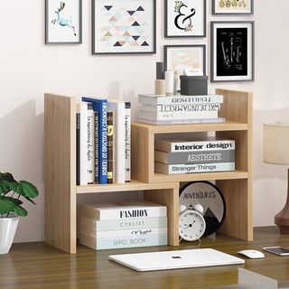 Kệ sách để bàn FREE SHIP  Kệ Sách Gỗ Để Bàn Lắp Ghép Size Lớn 2 màu CỰC ĐẸP