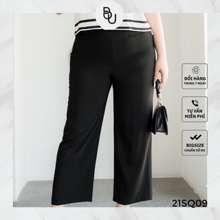 Quần suông mặt đai trang trí BIGSIZE (55kg đến 95kg) - 21SQ09 - [BUstu Bigsize]