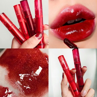 Son Kem Tint Lì HOJO Hoa Đỏ Trong Suốt Sang Chảnh Không Dính Cốc Lâu Trôi Son Tint Lì HOJO LIPGLOSS Nội Địa Trung Hot
