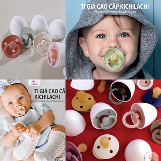 (Hà Nam)Ti giả silicon Kichilachi /Hippo/ dành cho bé từ 0-18m free size (có nắp rất vệ sinh)